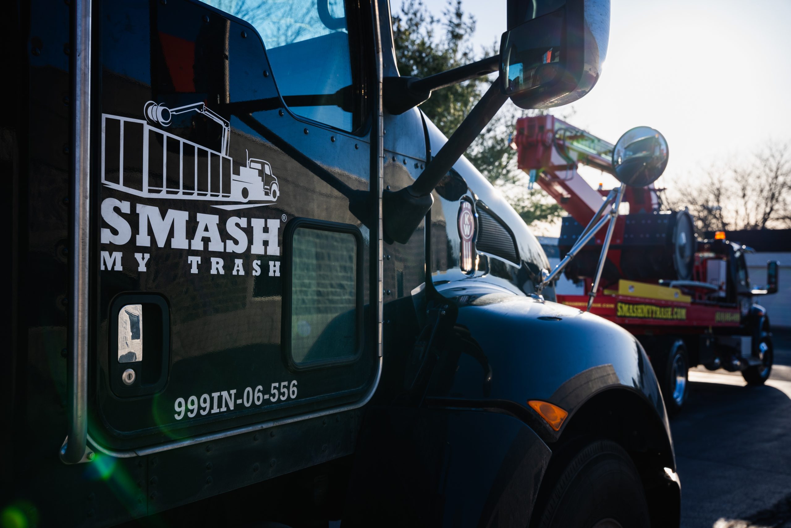 smash truck door