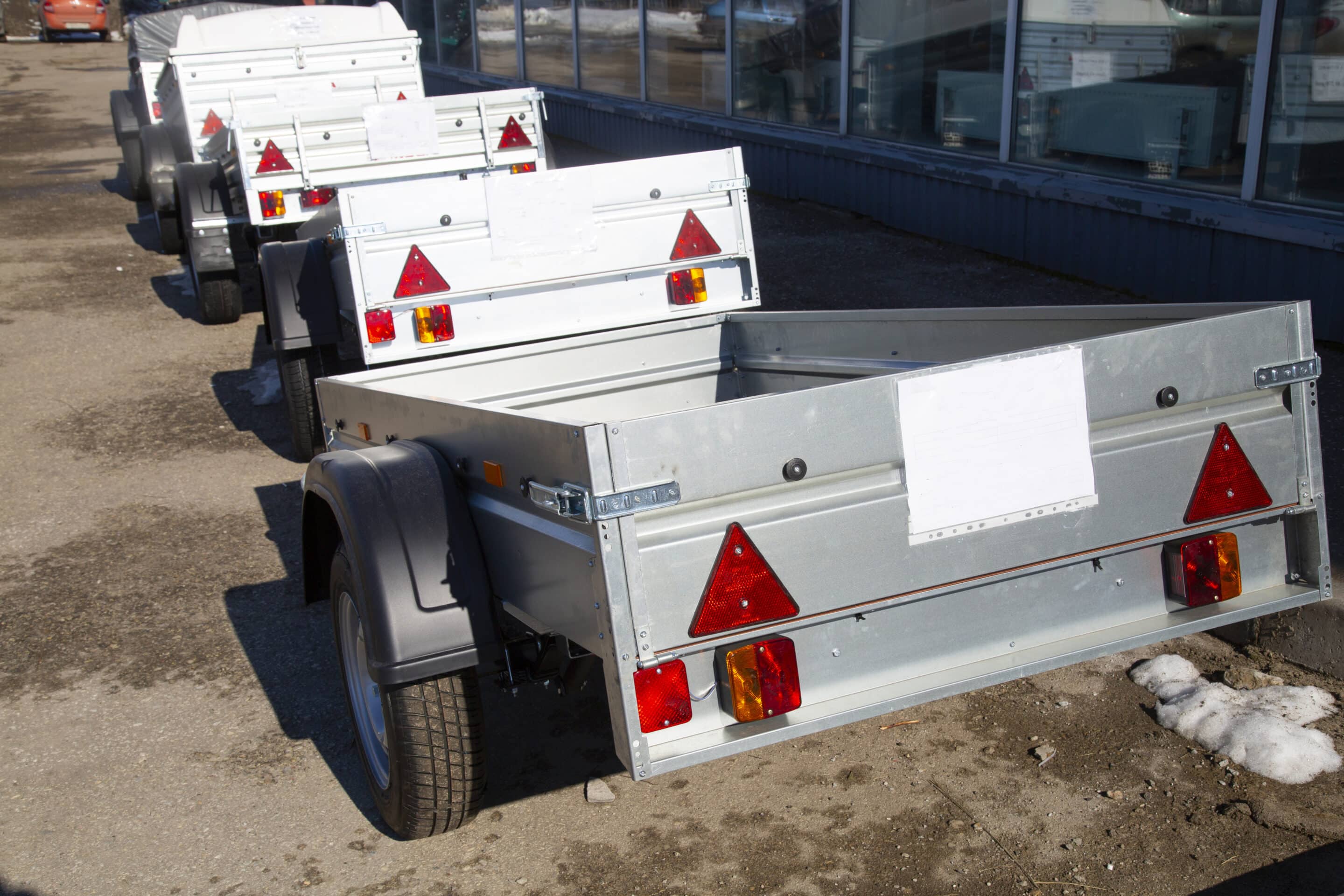 dump trailers lined up