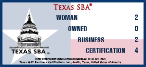 Texas SBA Women Owned Business Certificate